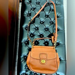 Coach leather cross body purse